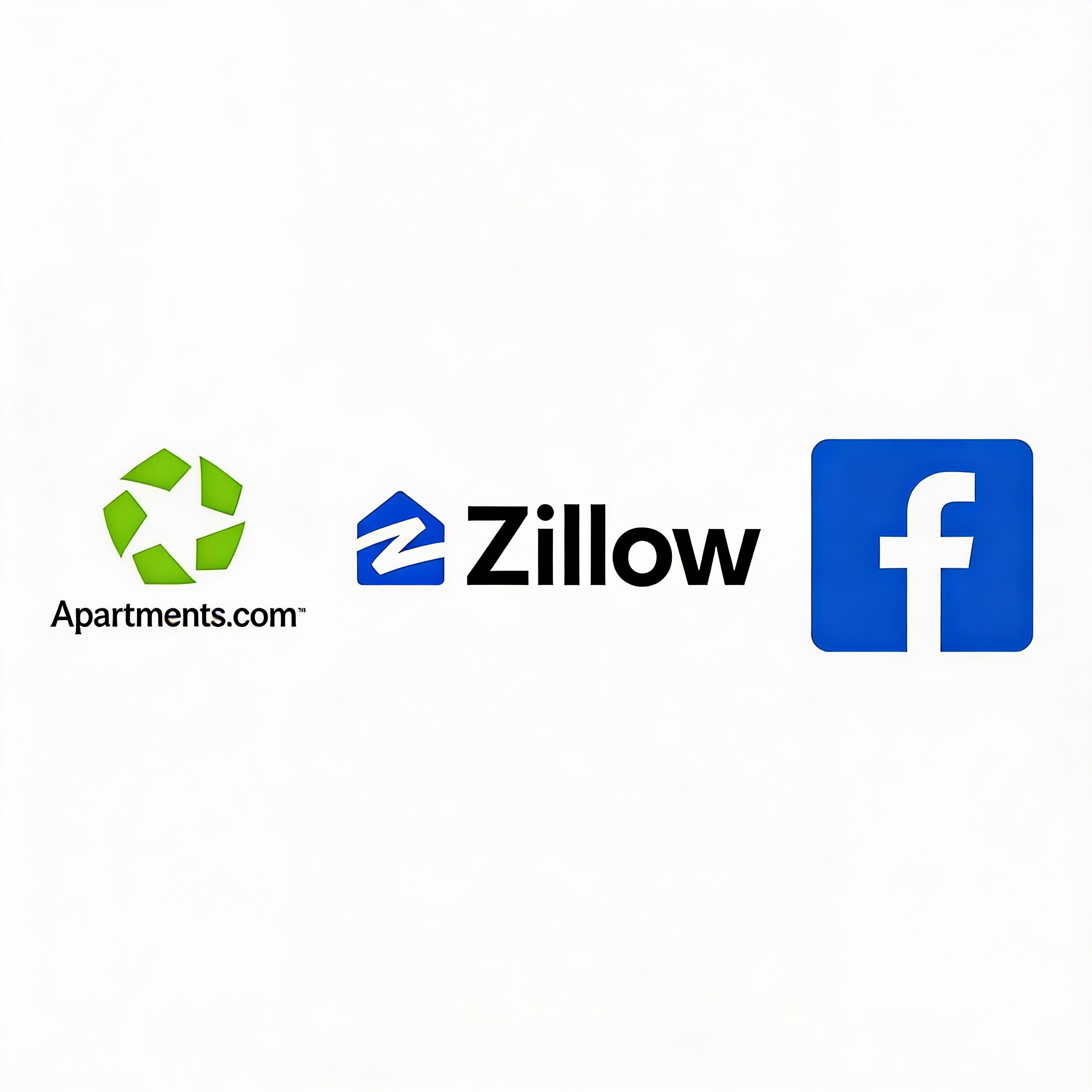 Logos of the rental listing sites we syndicate to